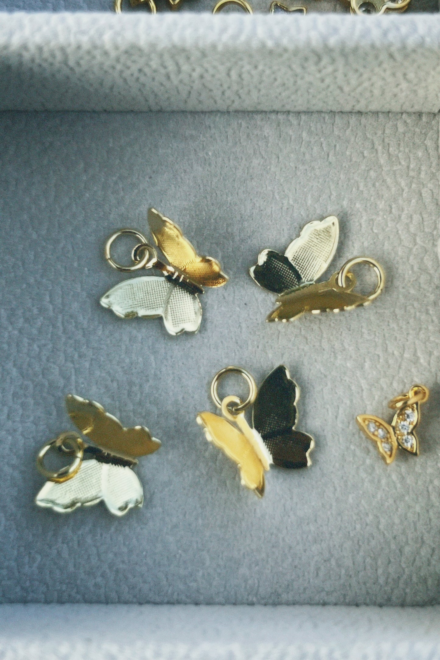 Gold Butterfly Charms