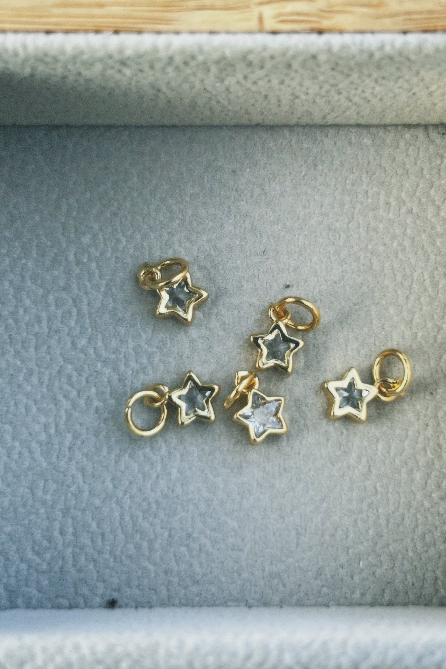Gold Cz Gem Star