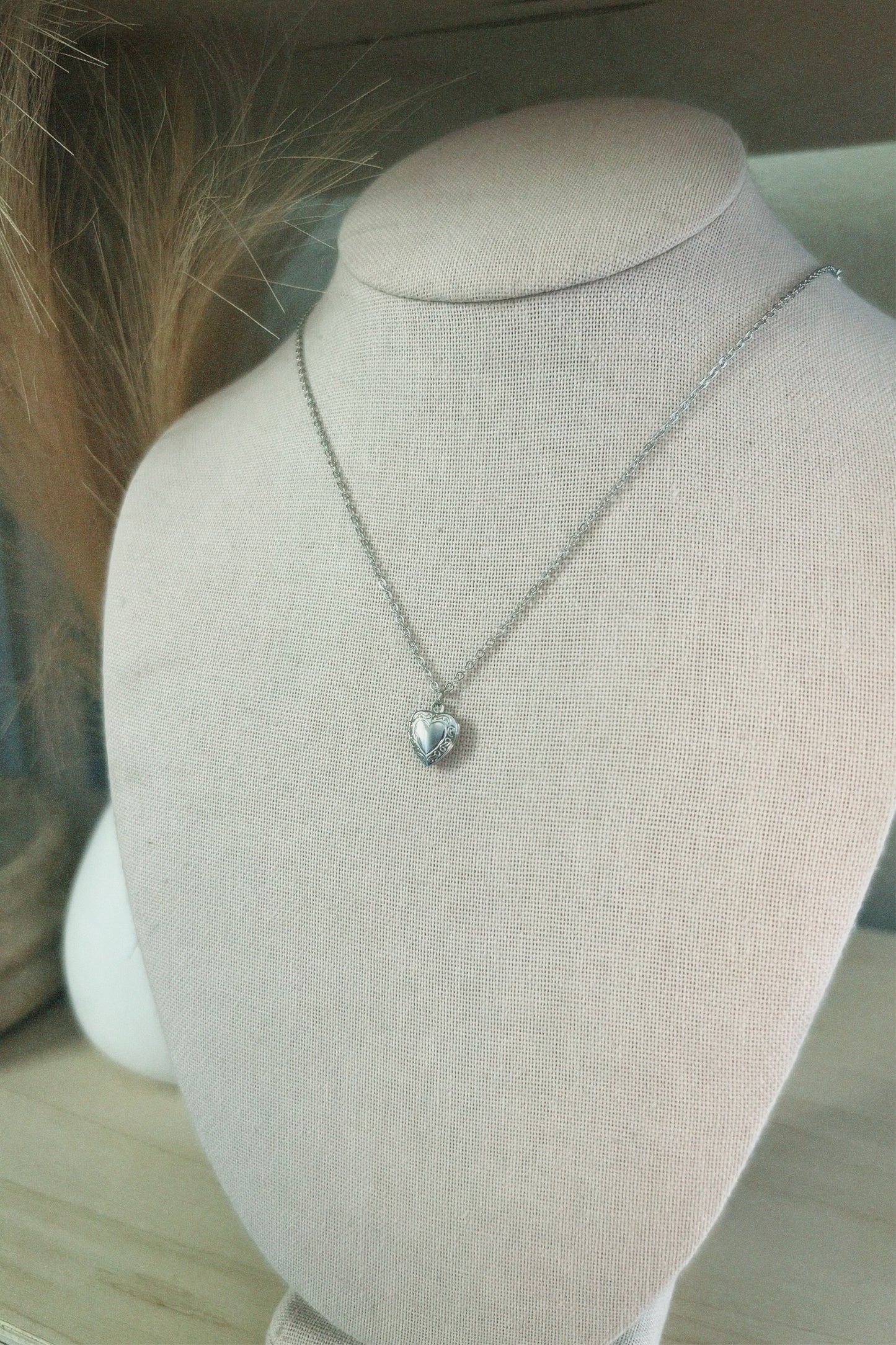 Silver HeartLocket Necklace