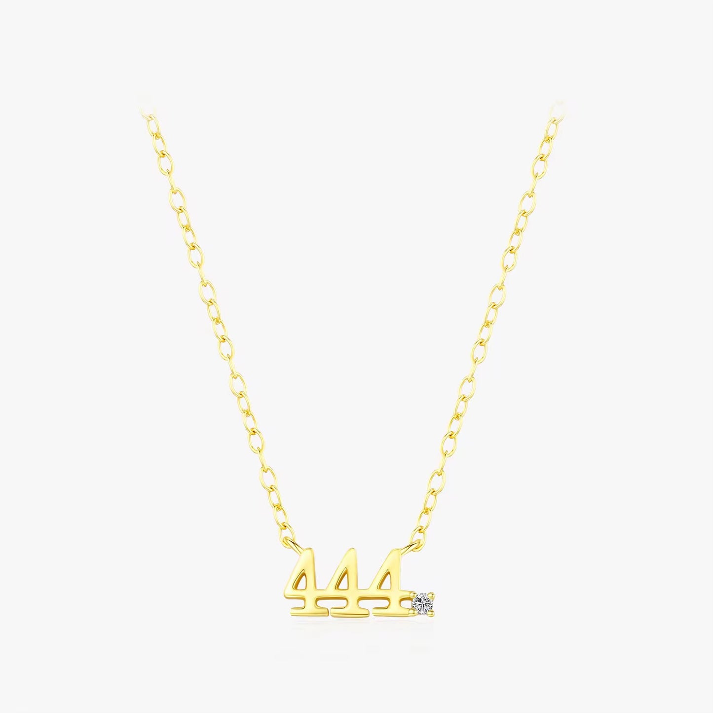 Gold Angel Number Necklace