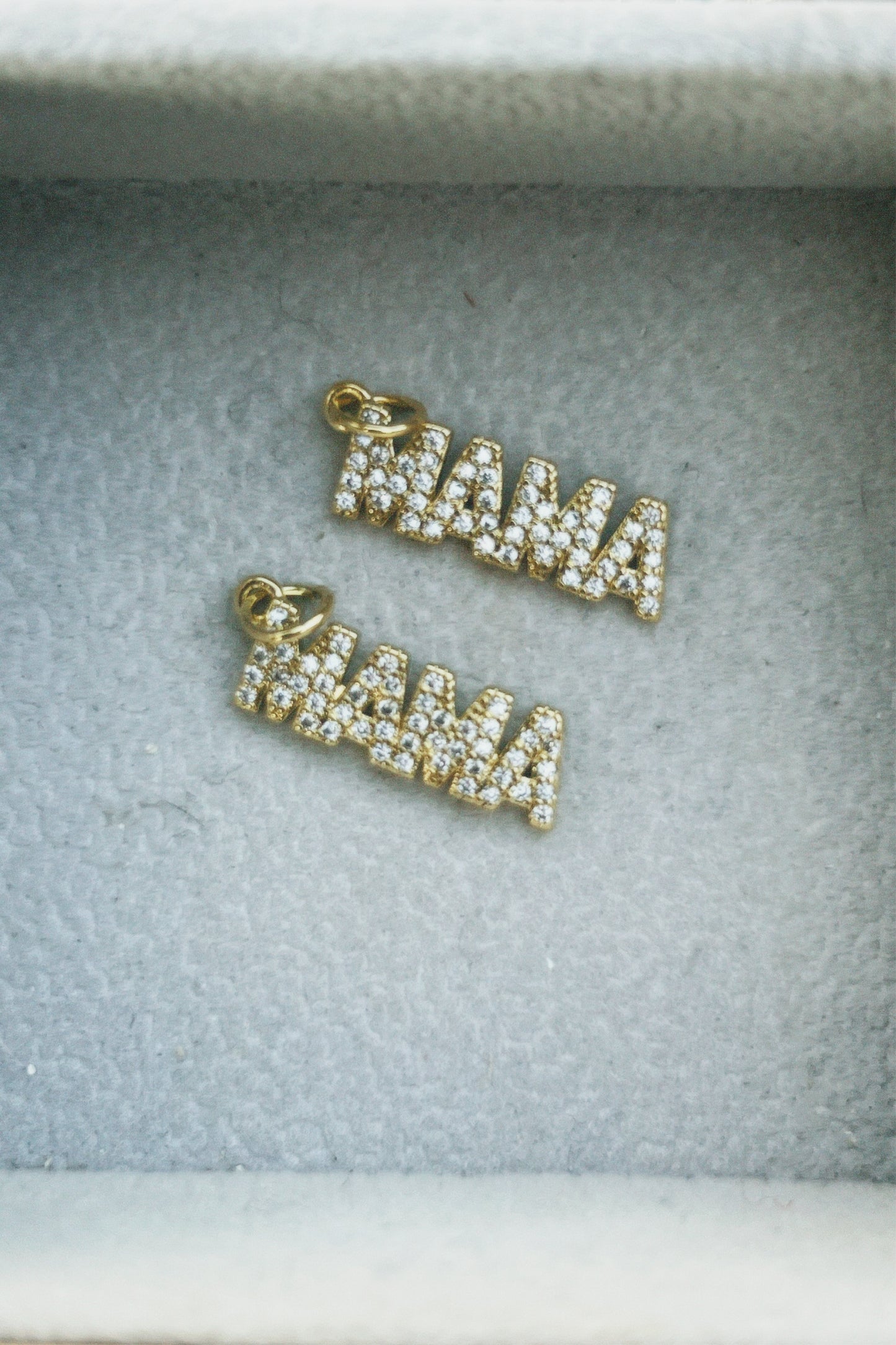 Gold Mama Cz Charm
