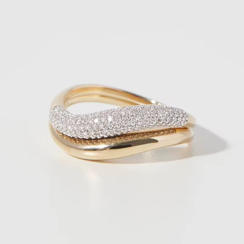 Gold Pave Ring