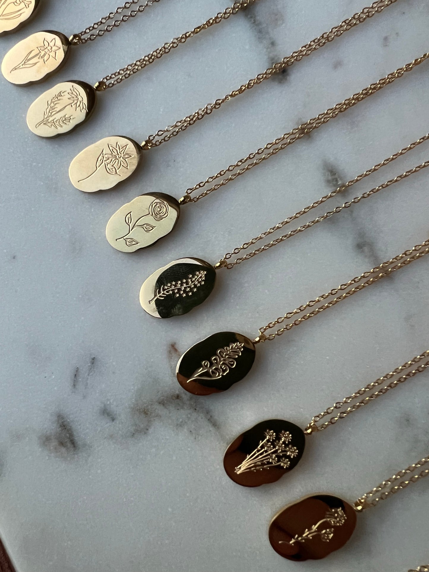 Birth Flower Necklace