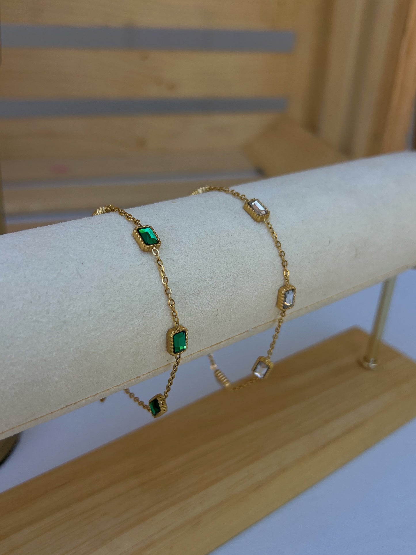 Gold Gem Bracelets