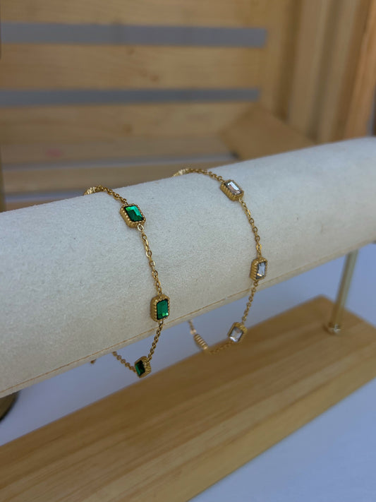 Gold Gem Bracelets