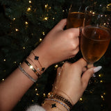 Black Flower Bracelet