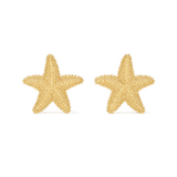 Gold Star Fish Earrings
