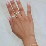 Gold Pave Ring | Birthday Collection