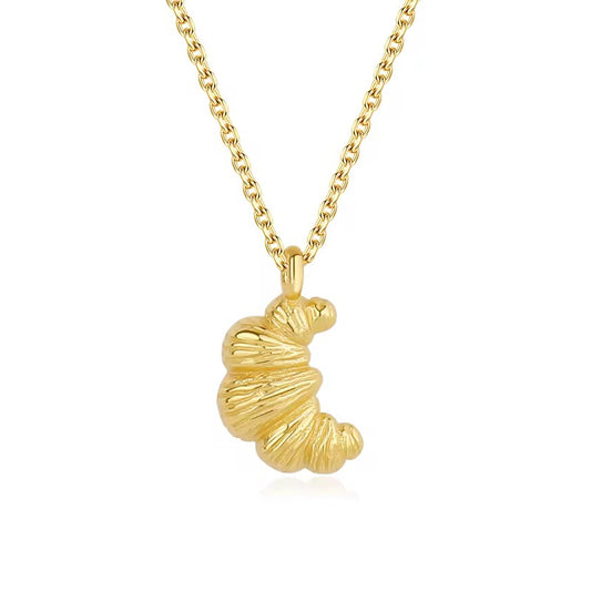 Gold Croissant Necklace