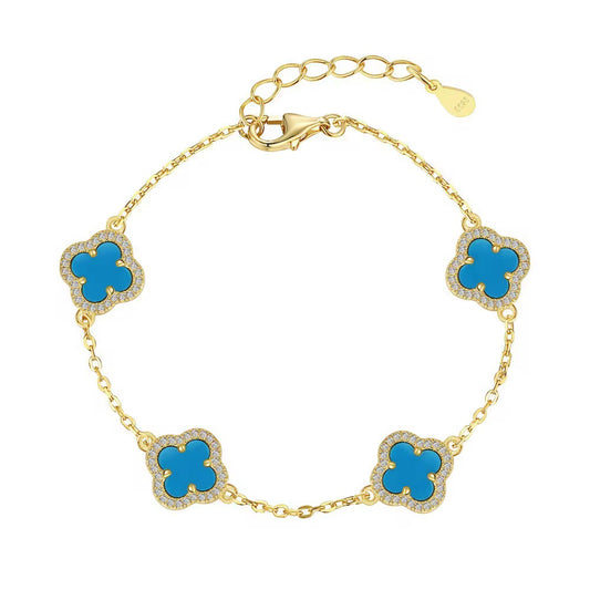 Blue Flower Bracelet