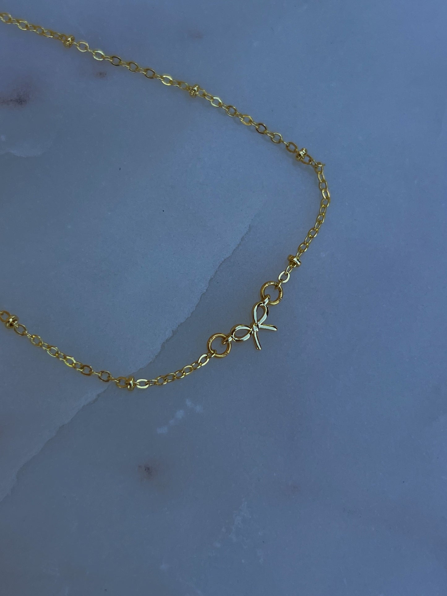 Gold Bow Anklet