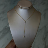 Gold Luna Drop Necklace | Birthday Collection