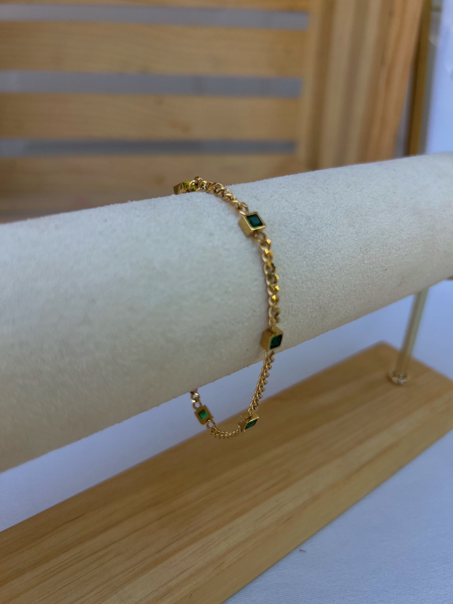 Green Curb Bracelet