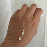 Gold Flower Hand Chain Bracelet | Sweet Summer Collection