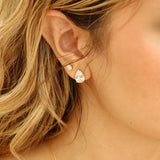 Gold La Poire Earrings | Birthday Collection