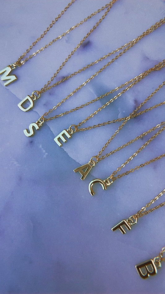 Gold Initial Necklace