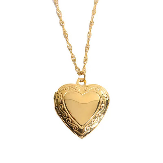 Mini Heart Locket Necklace