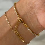 St. Barts Gold Tennis Bracelet| Sweet Summer Collection