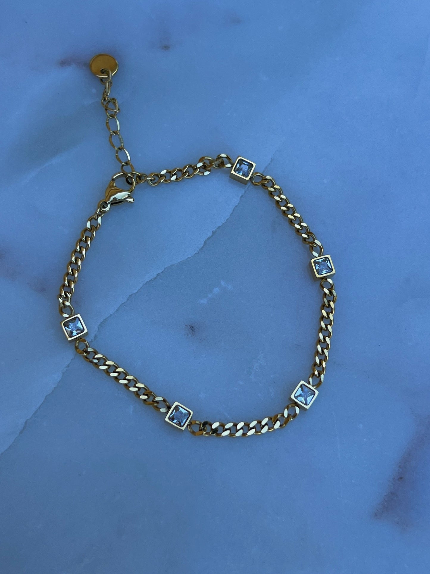 Curb Gem Bracelet