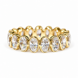 Gold Champagne Oval Ring | Birthday Collection