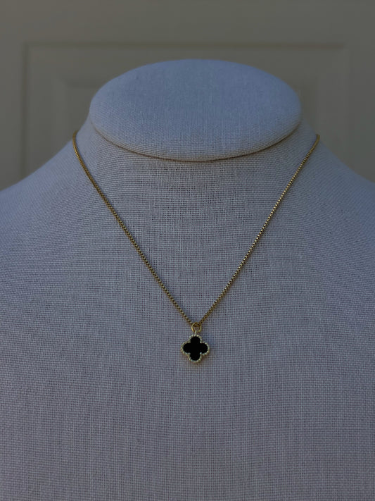 Black Flower Necklace