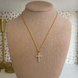 Mini Gold Cross Necklace