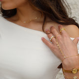 Gold Cross Bar Necklace