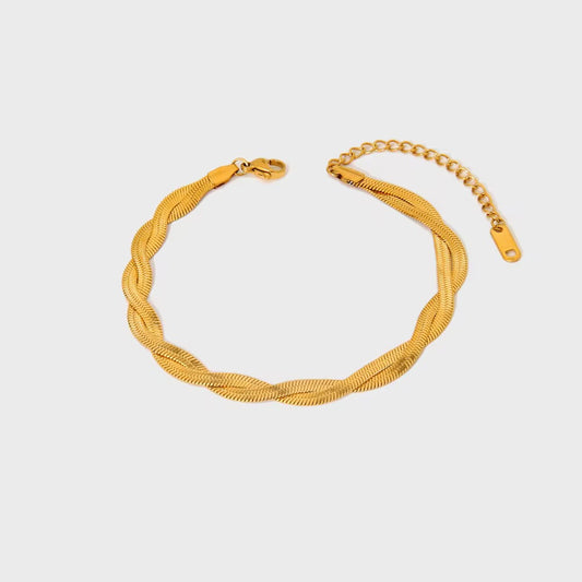 Gold Twist Bracelet