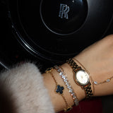 Black Flower Bracelet