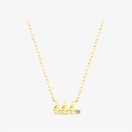 Gold Angel Number Necklace