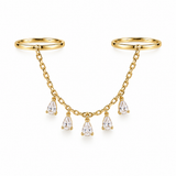 Gold Charm Cz Ring | Birthday Collection