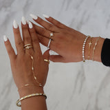 Mini Cross Paperclip Bracelet