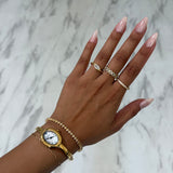 Gold Pave Ring | Birthday Collection