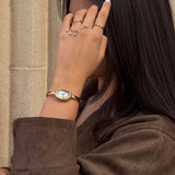 Gold Charm Cz Ring | Birthday Collection