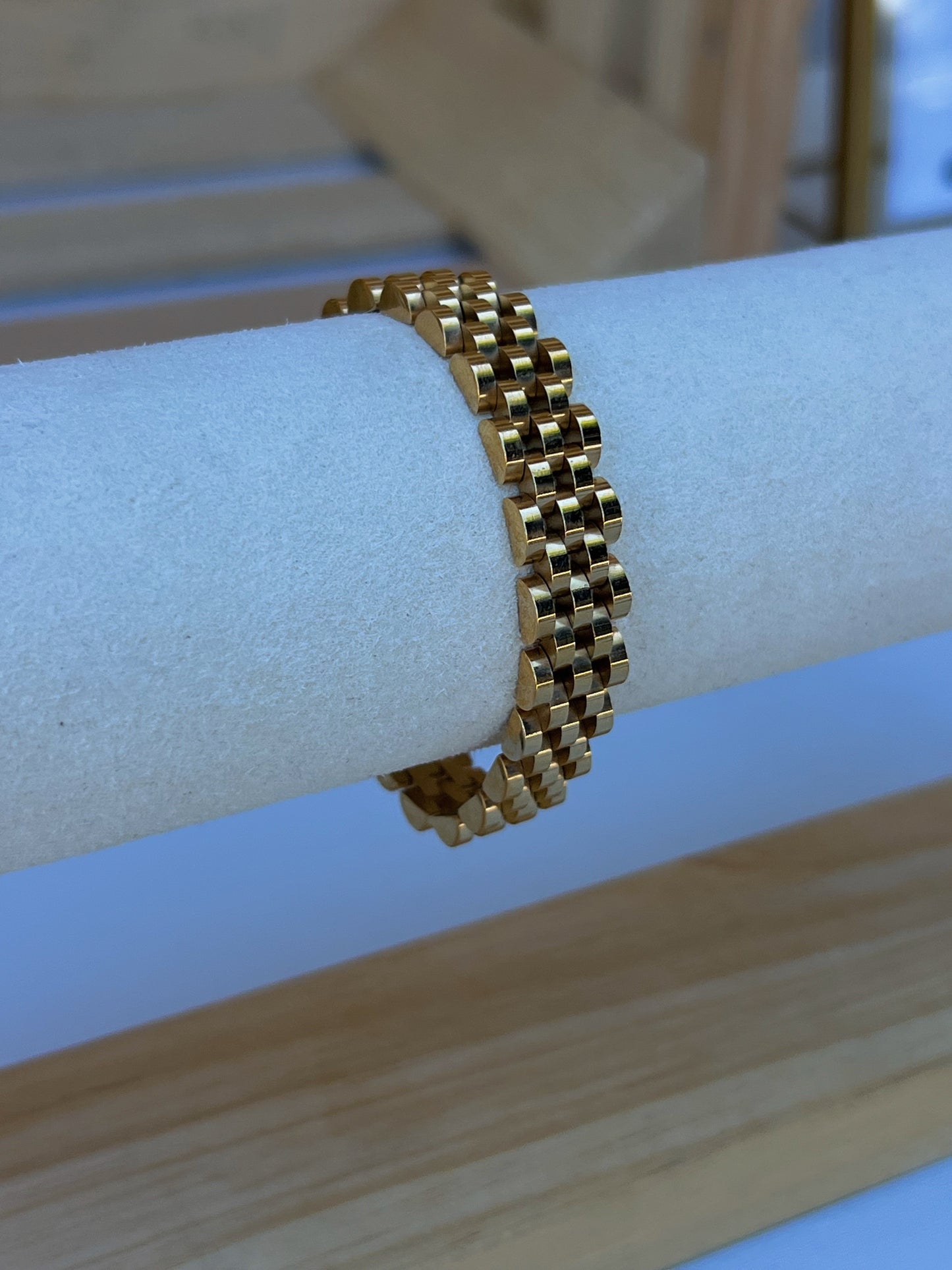 Gold Watch Bracelet