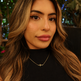 Gold Cross Bar necklace