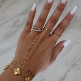 Gold Lucky Flower Bracelet