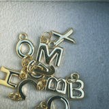 Gold Initial Letter Charm