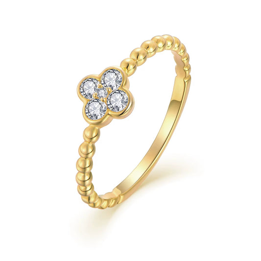 Gold Mini Flower Ring