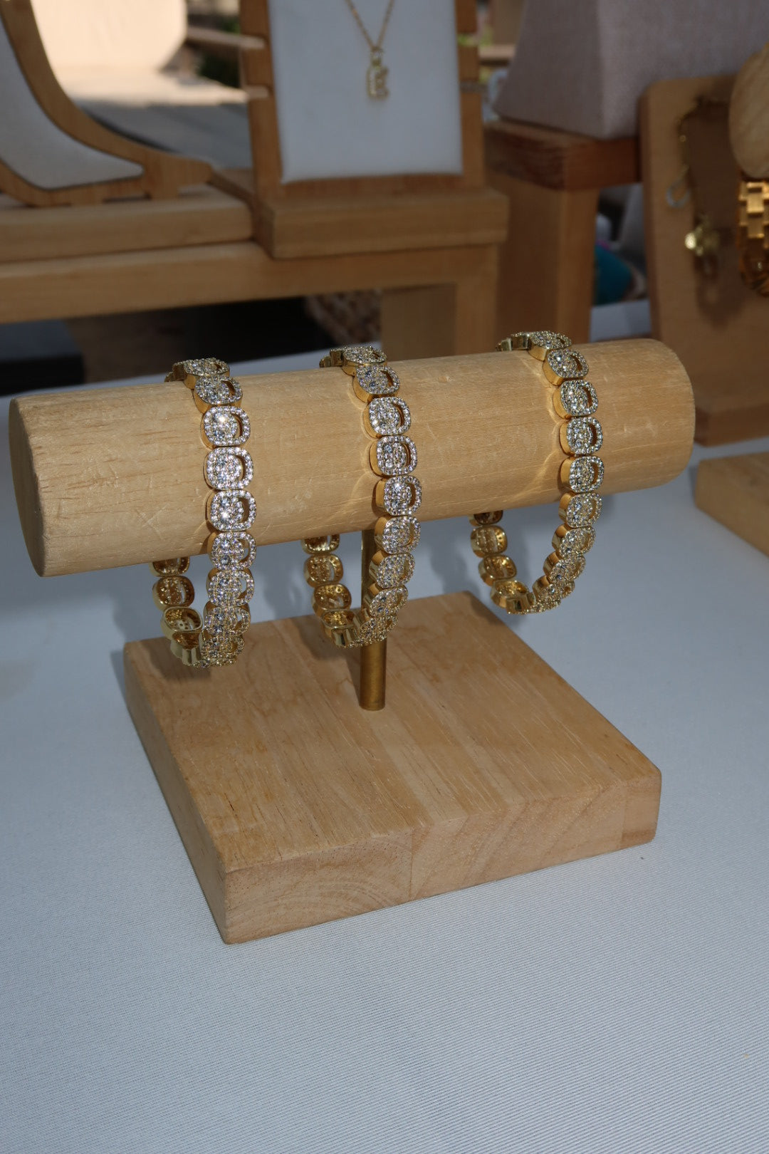 Smiley Cz Gold Bracelet