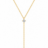 Gold Luna Drop Necklace | Birthday Collection