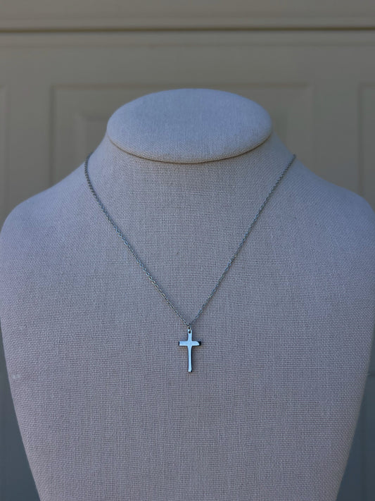 Silver Cross Necklace