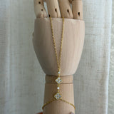 Gold Flower Hand Chain Bracelet | Sweet Summer Collection