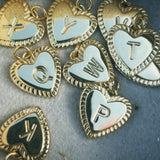 Gold Initial Corazón Necklace