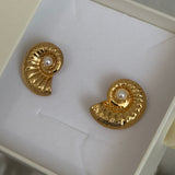 Conch Pearl Stud Earrings | Sweet Summer Collection