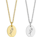 Birth Flower Necklace
