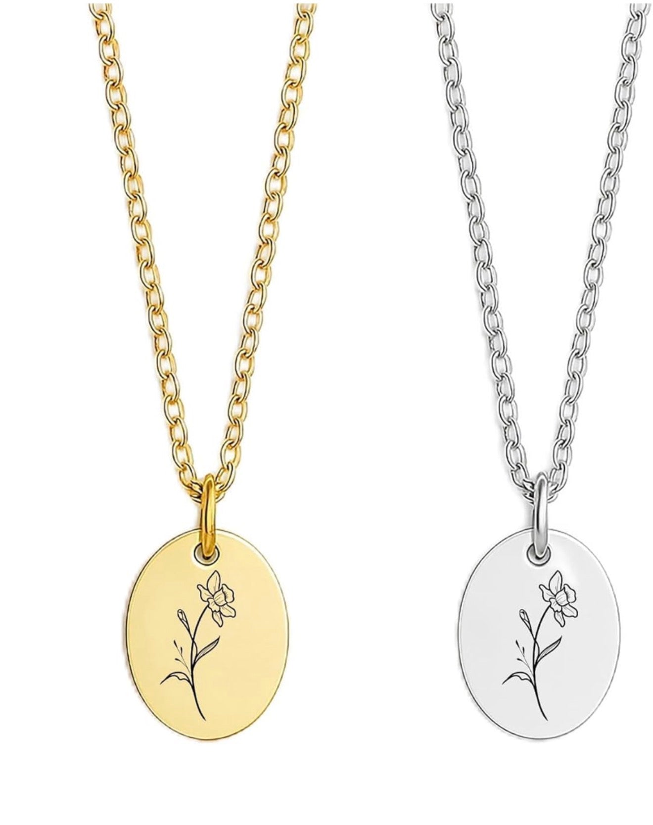 Birth Flower Necklace