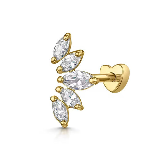 Flower Crown Cz Studs
