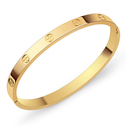 Gold Cuff Bangle