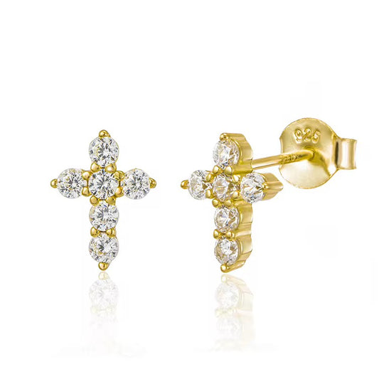 Mini Cross Studs